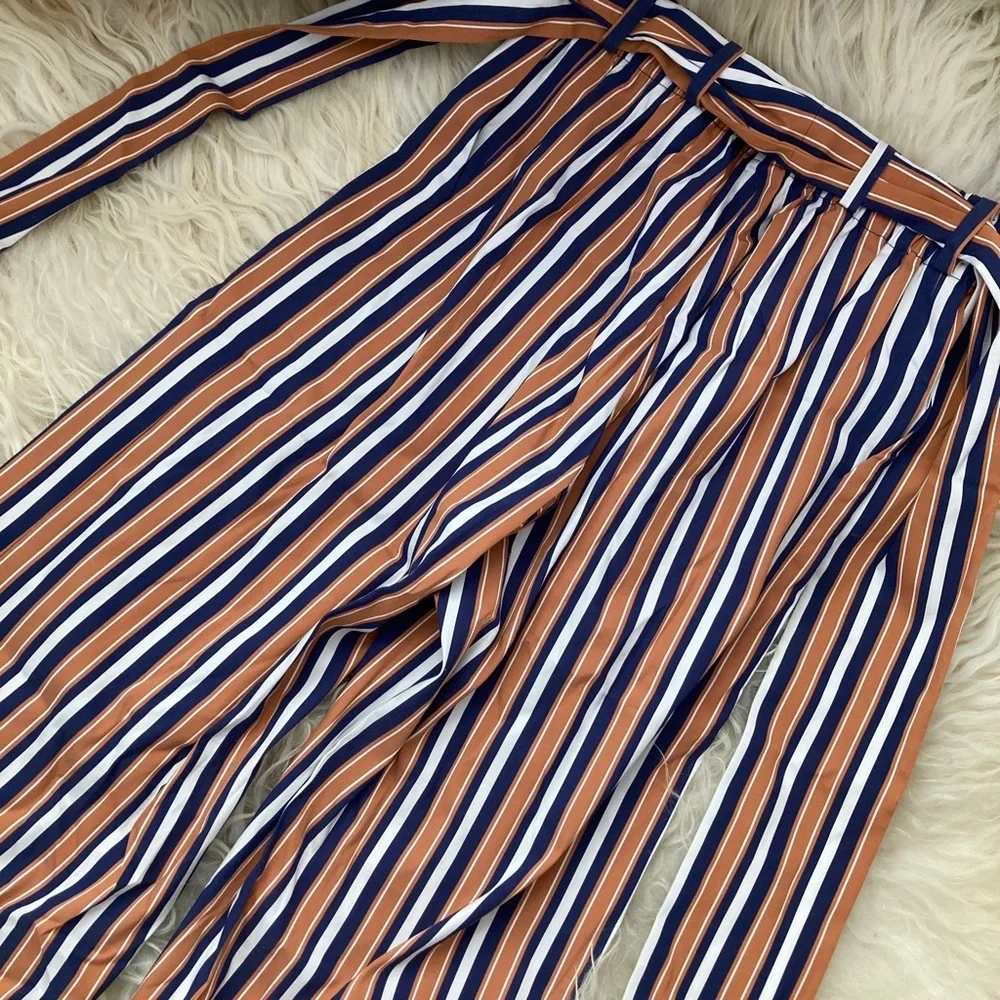 TANYA TAYLOR Striped Wide Leg Pants - Picture 14 of 14